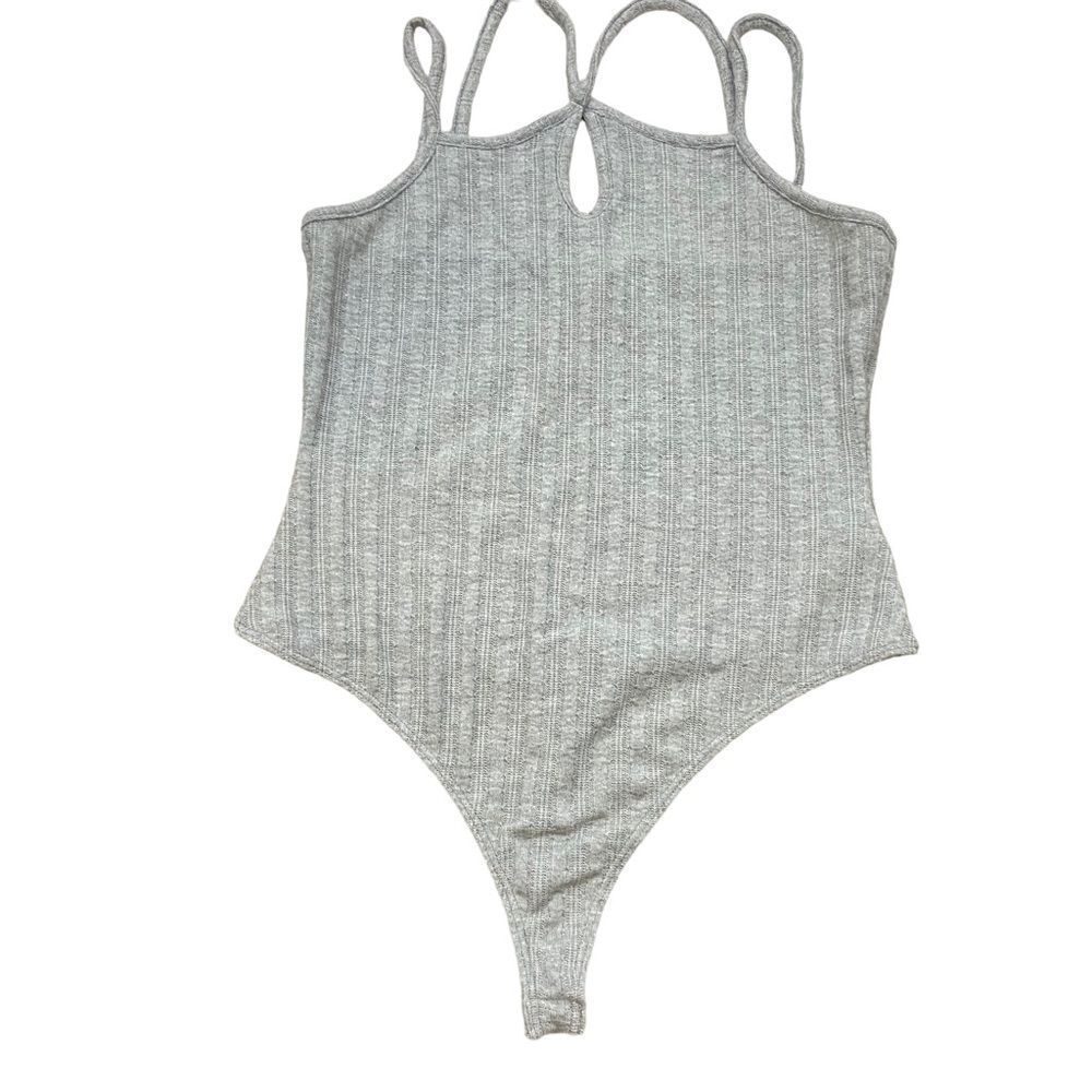 Abound Grey Lightweight Knit Sleeveless‎ Body Suit Size XL